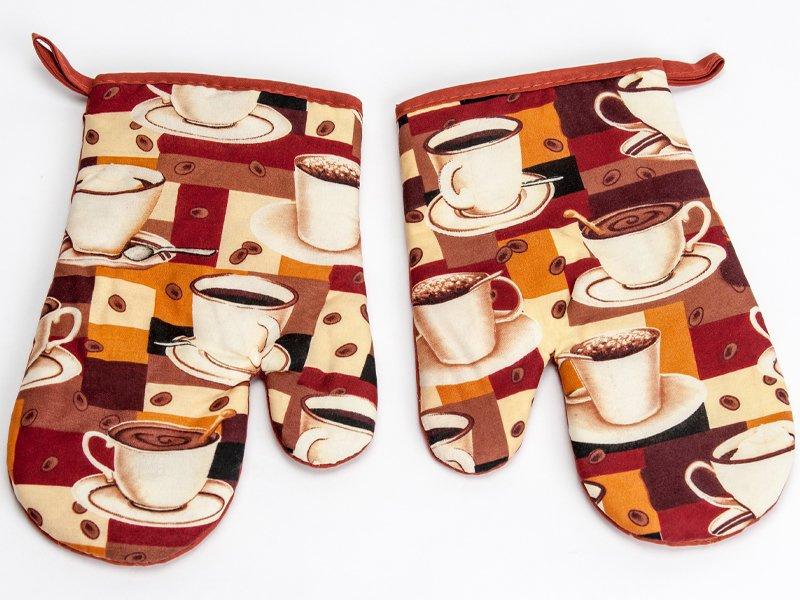 Kuchynské Rukavice s Magnetom Coffee F9696