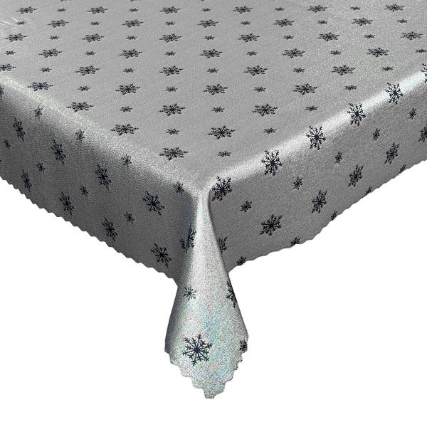 Obojstranné Obrusy s Nešpinivou Úpravou zelená Sneh 1