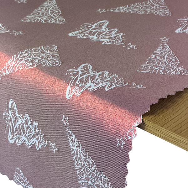 Obojstranné Behúne s Nešpinivou Úpravou Vianočný Strom Z-3401 Zlatý