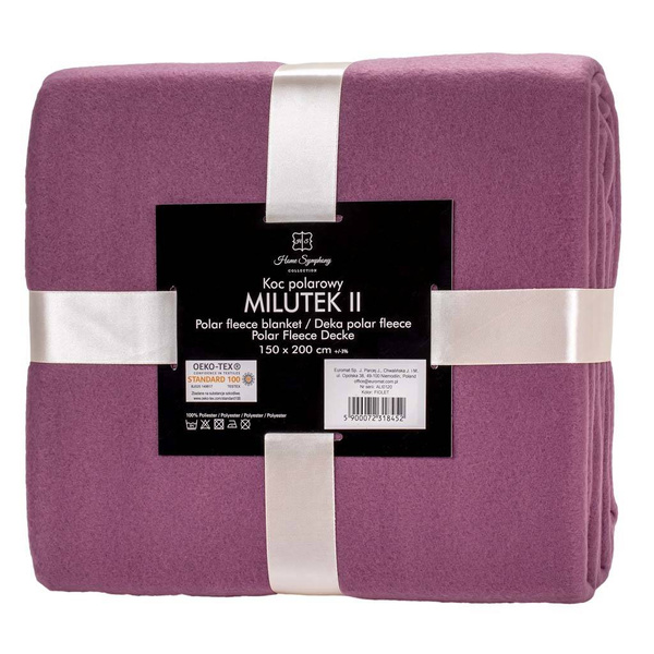 Fleecová Deka Milutek 130x170 Fialová