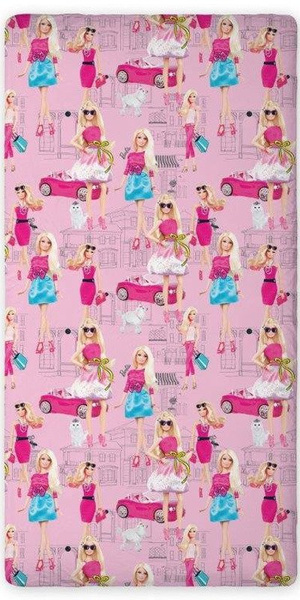 Bavlnená Plachta Barbie 01 90x200 cm