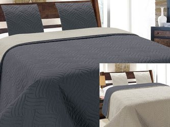 Obojstranné Prehozy na Posteľ Vigo II Gray-Silver 11- Bez Vankúšov 220x240