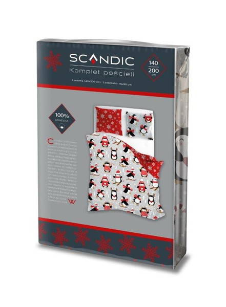 Bavlnené Posteľné Súpravy 140x200+70x90 Scandic 076
