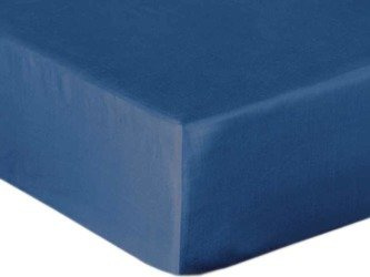 Bavlnené Prestieradlo Saténové s Gumičkou Modrý 11