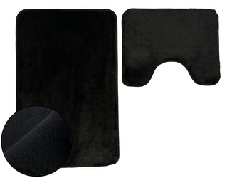 Kúpeľňové Koberčeky Lombok II čierna- 2 ks