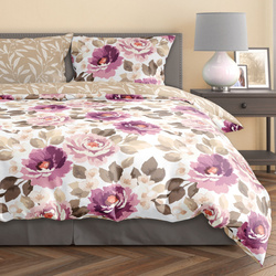 Posteľná súprava z bavlneného saténu 220x200+ 2x70x80 Milagro Verde 017