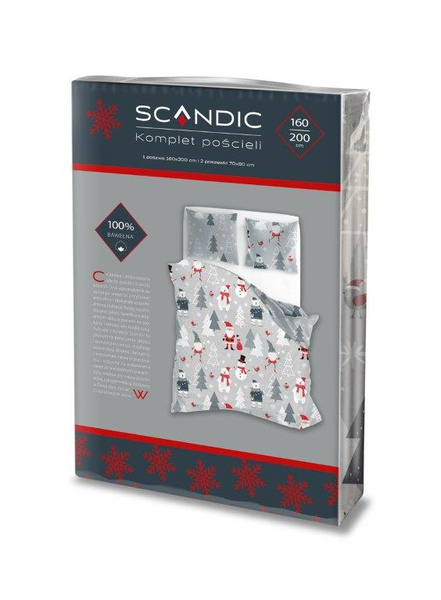 Bavlnené Posteľné Súpravy 160x200+ 2x70x80 Scandic 079