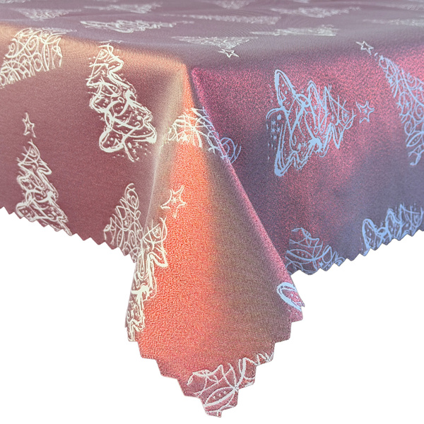 Obojstranné Obrusy s Nešpinivou Vianočný Strom Z-3401 Zlatý