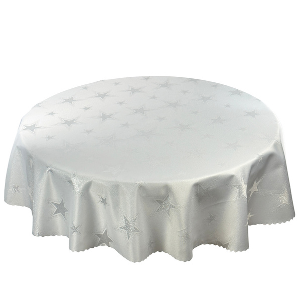 Obojstranné Obrusy s Nešpinivou Úpravou Veľké Hviezdy Okrúhly