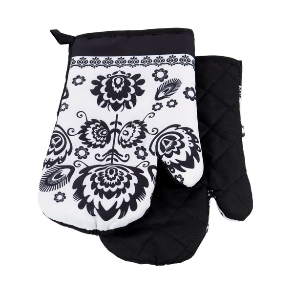 Kuchyňská Zástěra a 2 Kuchynské Rukavice s Magnetom Folk II 2267C SADA