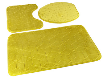 Kúpeľňové Koberčeky Sumba Olivový 31 - Trojdielny