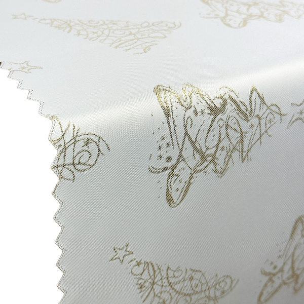 Obojstranné Behúne s Nešpinivou Úpravou Vianočný Strom Z-3401 Zlatý