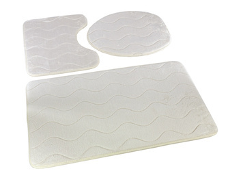 Kúpeľňové Koberčeky Sumba Ecru 23 - Trojdielny