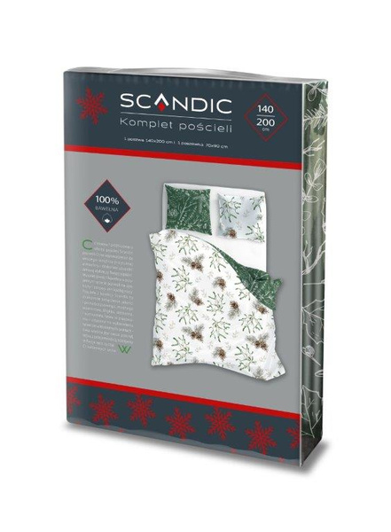 Bavlnené Posteľné Súpravy 140x200+70x90 Scandic 083