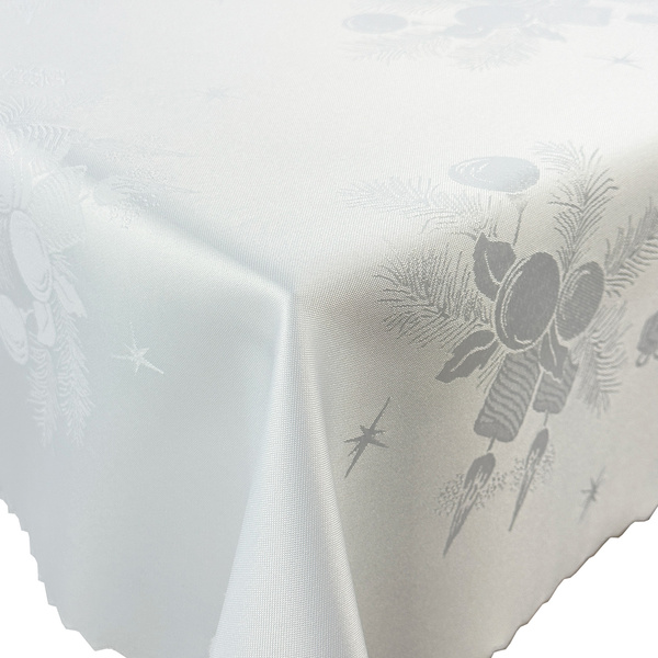 Obrusy s Nešpinivou Adventný sviečka y 826 Biela