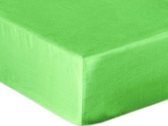 Bavlnené Prestieradlo Saténové s Gumičkou Zelená
