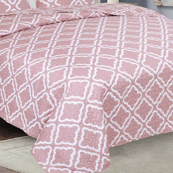Obojstranné Prehozy na Posteľ TAVIRA J-006 Rose 180x220+2x40x40