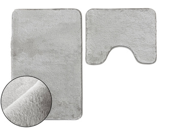 Kúpeľňové Koberčeky Lombok II tsvetlo šedá - 2 ks