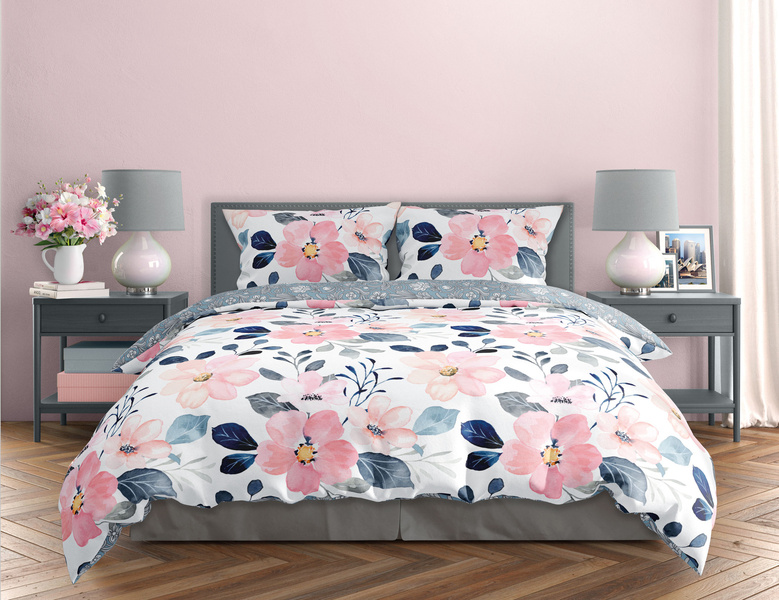 Posteľná súprava z bavlneného saténu 160x200+ 2x70x80 Milagro Verde 011