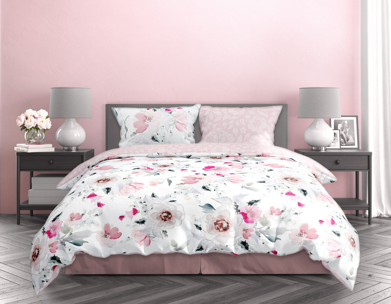 Posteľná súprava z bavlneného saténu 140x200+70x90 Milagro Verde 003