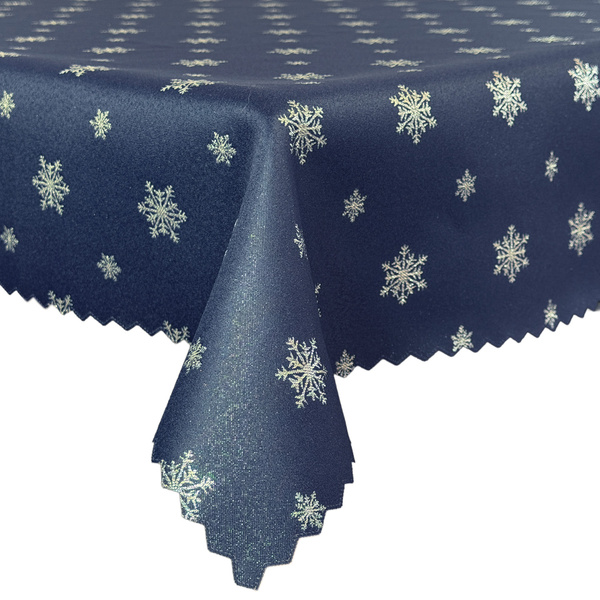 Obojstranné Obrusy s Nešpinivou Úpravou zelená Sneh 1