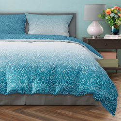 Posteľná súprava z bavlneného saténu 140x200+70x90 Milagro Verde 015