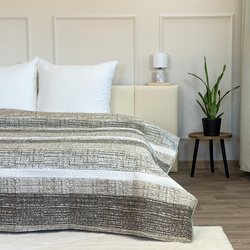 Obojstranné Prehozy na Posteľ TAVIRA J-035 Brian Beige Bez Vankúšov 220x240