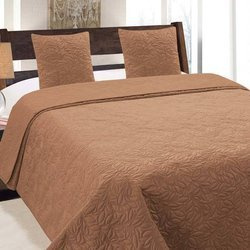 Obojstranné Prehozy na Posteľ Valbom Svetlo Hnedý 032