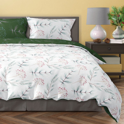 Posteľná súprava z bavlneného saténu 160x200+ 2x70x80 Milagro Verde 020