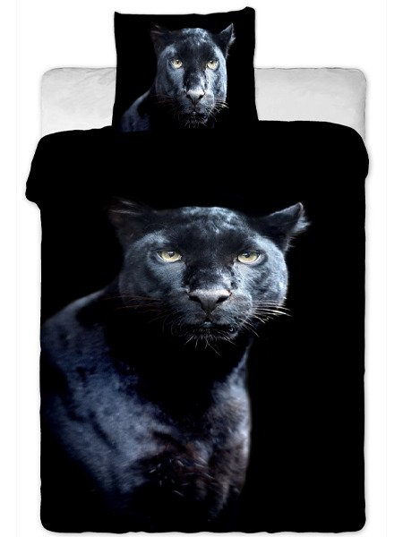 Bavlnené Obliečky Čierny Panther