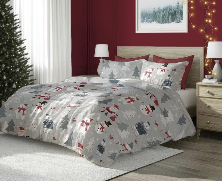 Bavlnené Posteľné Súpravy 220x200+ 2x70x80 Scandic 079