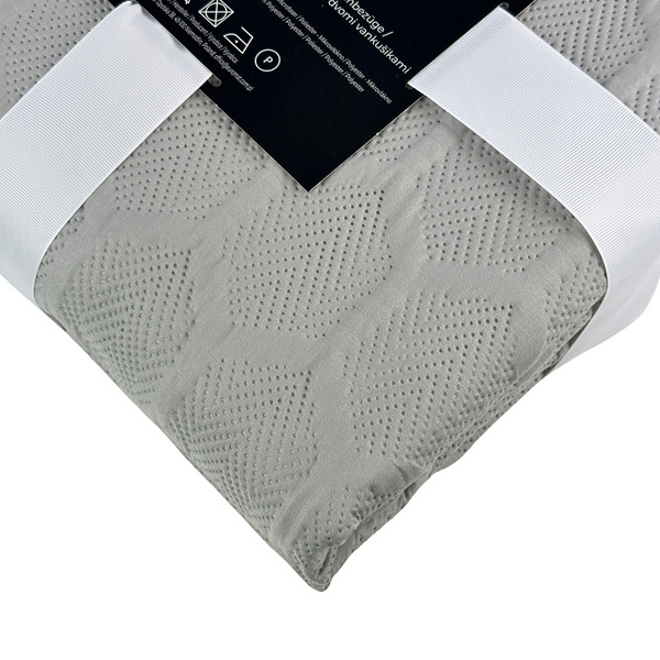 Obojstranné Prehozy Parla 3D Svetlo šedá Bez Vankúšov 180x220