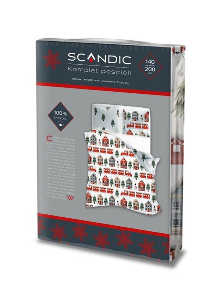 Bavlnené Posteľné Súpravy 140x200+70x90 Scandic 075