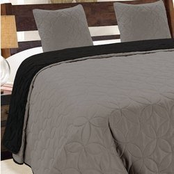 Obojstranné Prehozy na Posteľ Vigo II Čierny Graphit 006 220x240+2x40x40