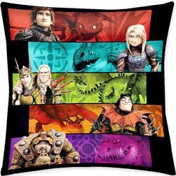 Vankúšik Ako Si Vycvičiť Draka Dragon HDDT-0044C 40x40 cm