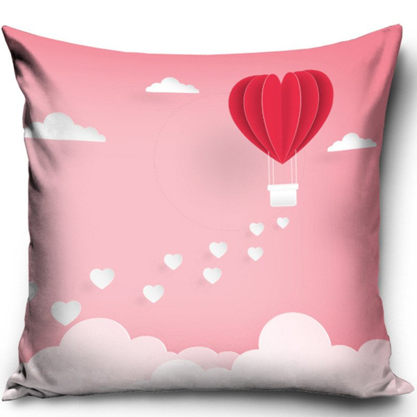 Dekoračný Vankúšik Valentines Srdcový balón VAL191007 40x40 cm