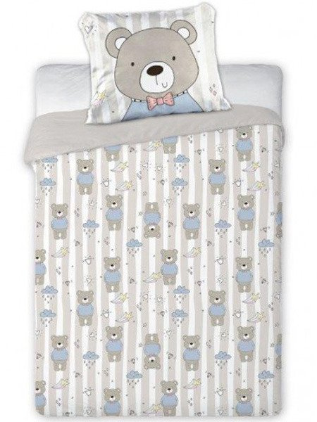 Bavlnené Obliečky 100x135+40x60 Medveď 002
