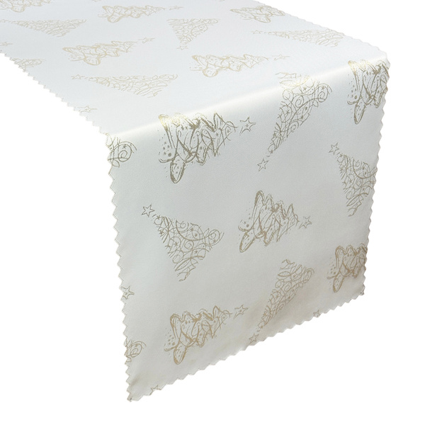 Obojstranné Behúne s Nešpinivou Úpravou Vianočný Strom Z-3401 Zlatý