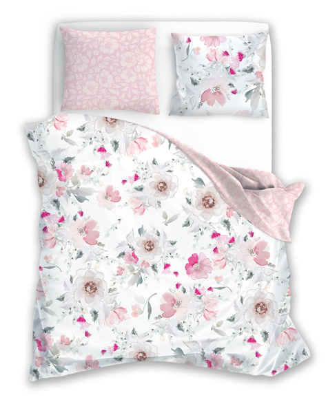 Posteľná súprava z bavlneného saténu 160x200+ 2x70x80 Milagro Verde 003