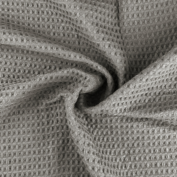 Žakárová Prikrývka Alta S Brmbolcami Vaflová Štruktúra Sivá 150x200 cm