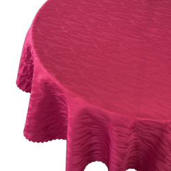 Obrusy s Nešpinivou Úpravou Vlny 106 Hnedočervený Okrúhly