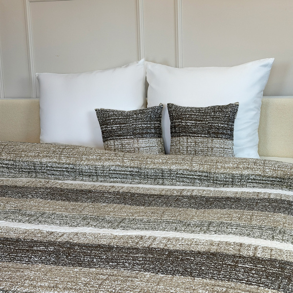 Obojstranné Prehozy na Posteľ TAVIRA J-035 Brian Beige 180x220+2x40x40