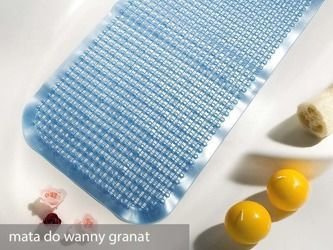 Protišmykové Vaňové Rohože Ramsi Modrý 72x35 cm