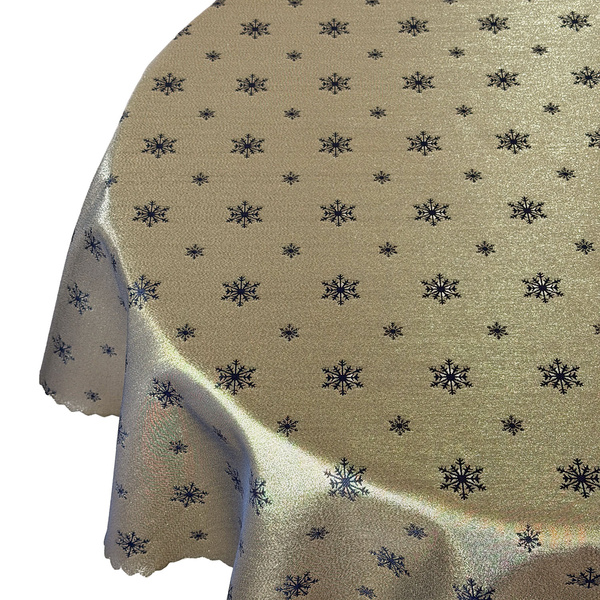 Obojstranné Obrusy s Nešpinivou Úpravou zelená Sneh 1 Okrúhly