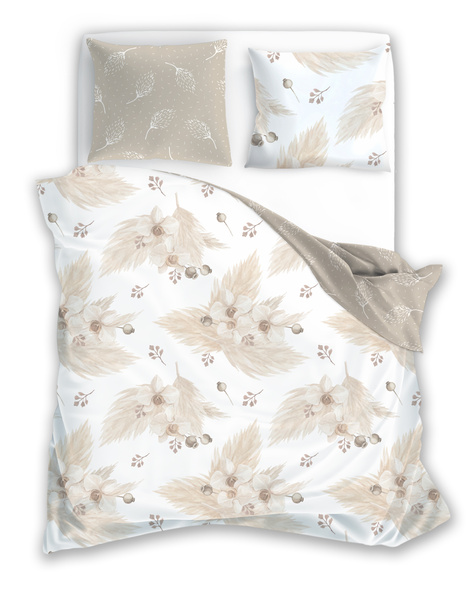 Posteľná súprava z bavlneného saténu 160x200+ 2x70x80 Boho 005