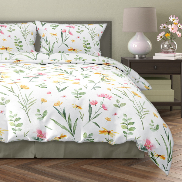 Posteľná súprava z bavlneného saténu 220x200+ 2x70x80 Milagro Verde 002