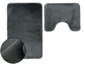 Kúpeľňové Koberčeky Lombok II tmavošedý - 2 ks