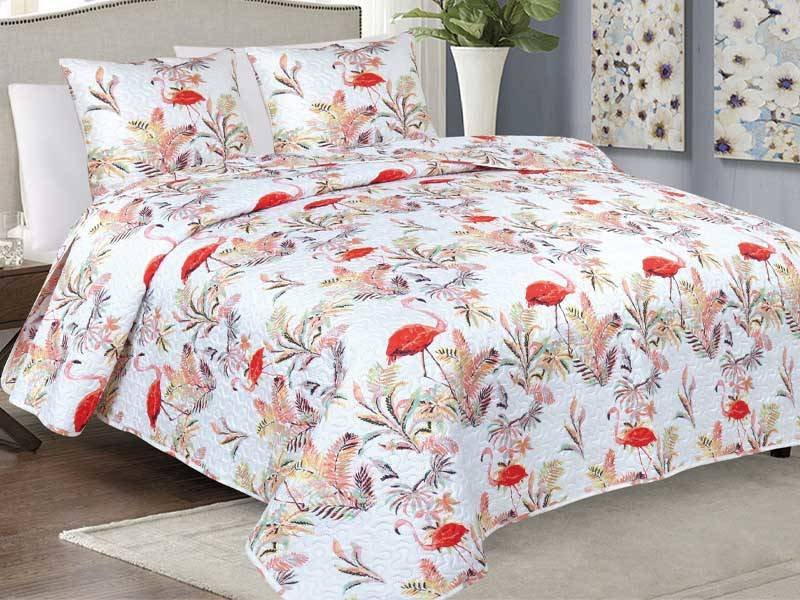 Prehozy na Posteľ TAVIRA BJ-064 Flamingos 180x220+2x40x40