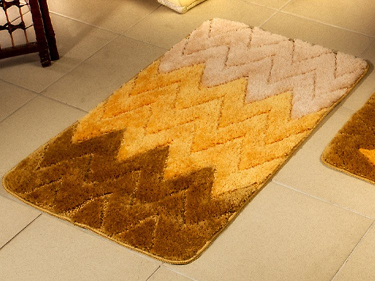 Kúpeľňové Koberčeky Zig Zag Žltá 76
