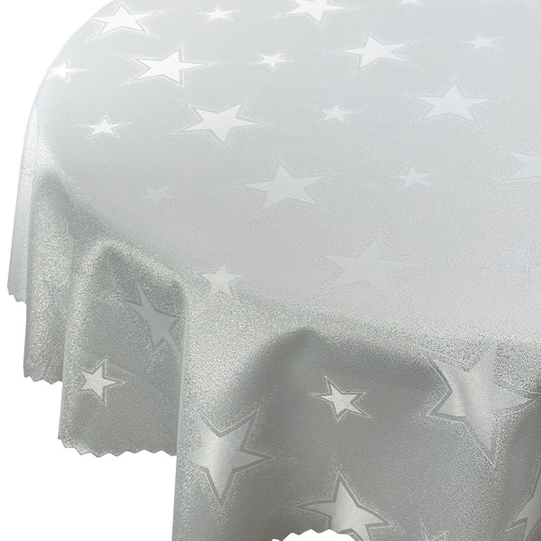 Obojstranné Obrusy s Nešpinivou Úpravou Veľké Hviezdy Okrúhly